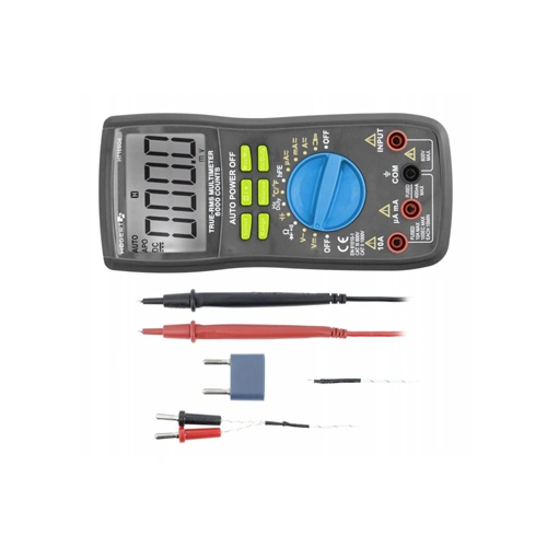 Digitális Multiméter, LCD kijelző, AC-DC 600V, 10A, 60 MΩ, HÖGERT HT1E604
