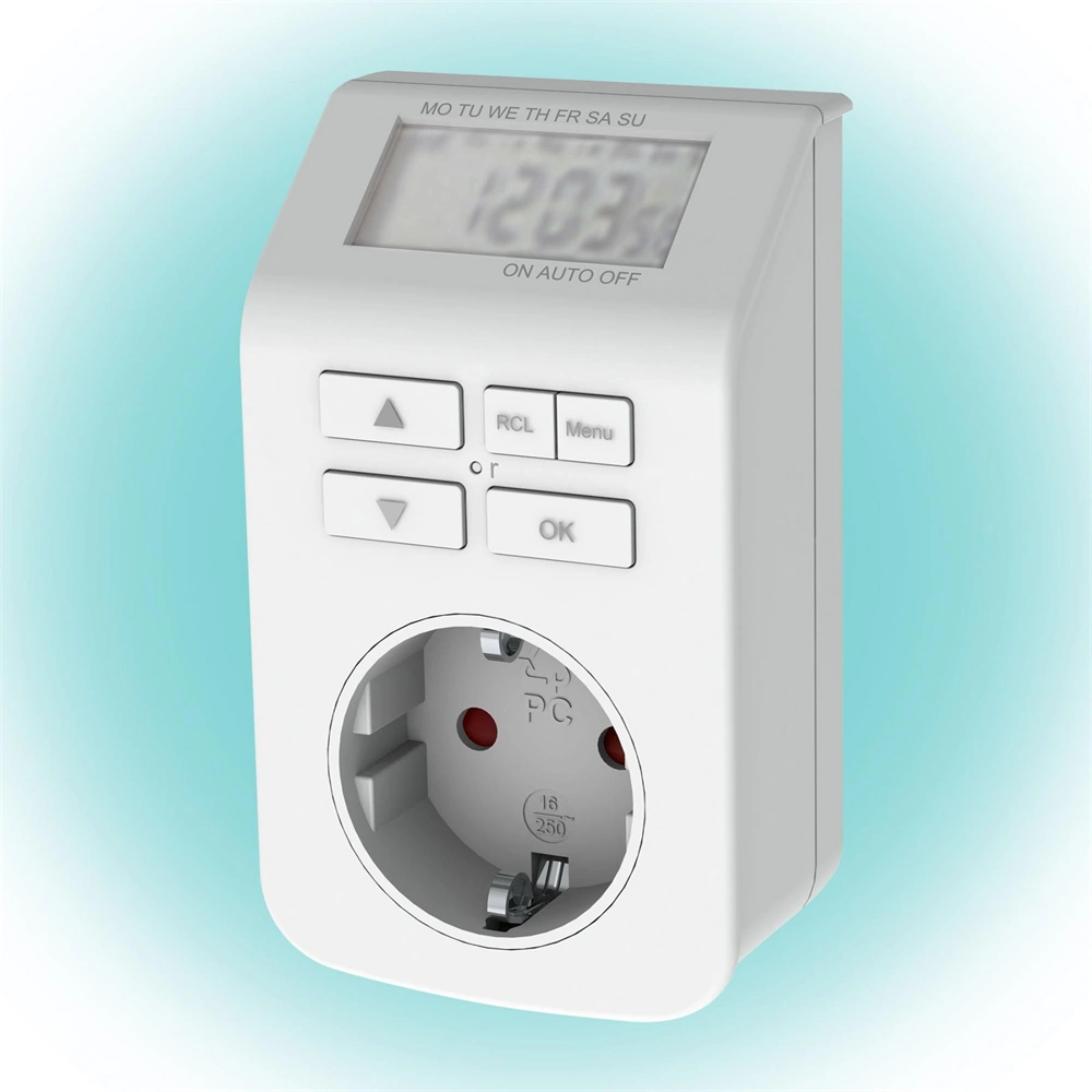 Digitális időkapcsoló, beltéri, 98 ki-, bekapcsolás/hét, IP20, beépített akku, 3680W, GAO 0743H