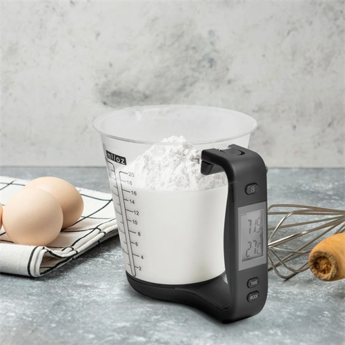 Digitális, konyhai mérőkancsó, elemes, 600 ml, Bewello