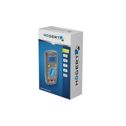 Digitális multiméter, LED dióda, AC-DC 600V, 10A, 2 MΩ , HÖGERT HT1E602