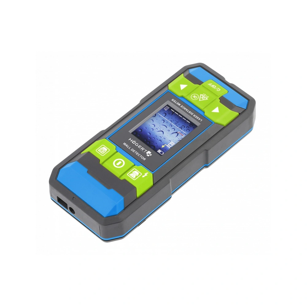 Digitális vezeték- és csőkereső detektor, 40m, távolságmérővel , HÖGERT HT4M342