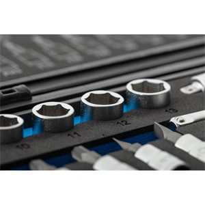 Dugókulcs és bitkészlet 1/4", 34 részes, Élettartam garancia, HÖGERT HT1R464