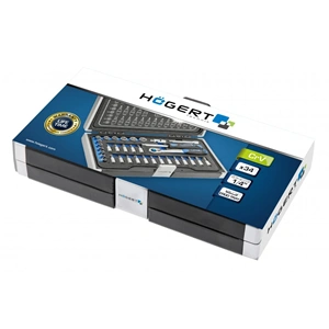 Dugókulcs és bitkészlet 1/4", 34 részes, Élettartam garancia, HÖGERT HT1R464
