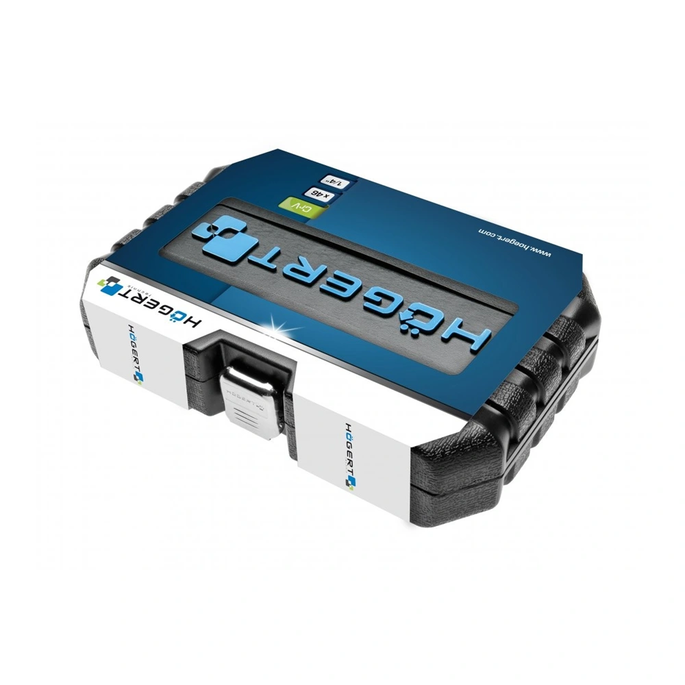 Dugókulcs és bitkészlet 1/4", 46 részes, 25 év garancia, HÖGERT HT1R216