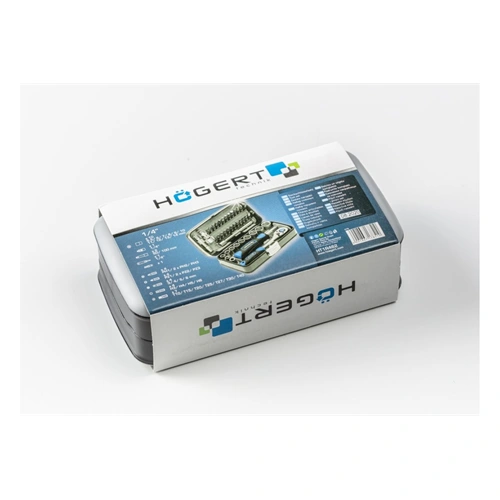 Dugókulcs és bitkészlet 1/4", 5,5-14 mm, 38 részes, Élettartam garancia, HÖGERT HT1R462