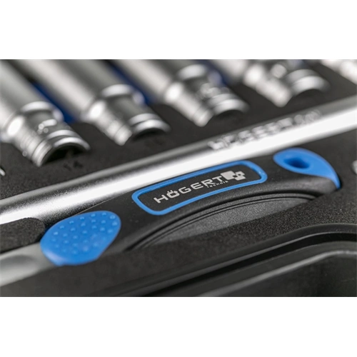 Dugókulcs készlet racsnis hajtószár 3/8", 36 részes, Élettartam garancia, HÖGERT HT1R465