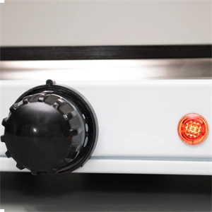 Elektromos főzőlap, dupla, teljesítmény 1000 W + 1500 W, ∅15 cm + ∅18 cm főzőfelület, HOME HG R 02WH / RENDELÉSRE