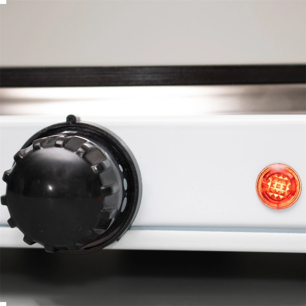 Elektromos főzőlap, dupla, teljesítmény 1000 W + 1500 W, ∅15 cm + ∅18 cm főzőfelület, HOME HG R 02WH / RENDELÉSRE