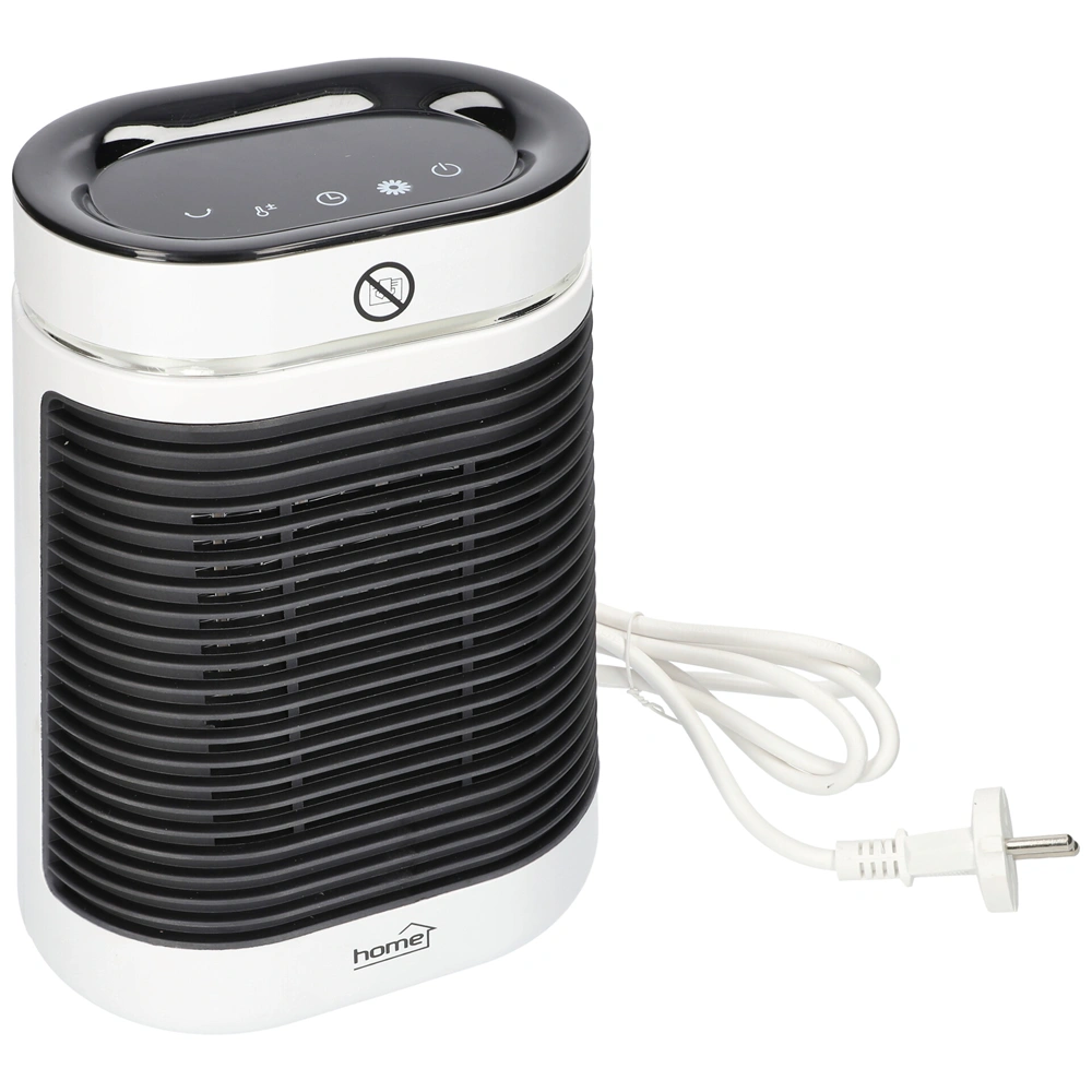 Elektromos fűtőtest, 1500W, 2 fokozatú, álló, IP20, LED kijelző, ventilátor, időzítő, termosztáttal, HOME FK 55