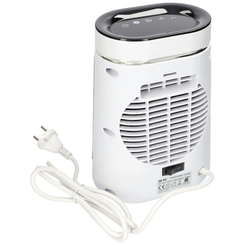 Elektromos fűtőtest, 1500W, 2 fokozatú, álló, IP20, LED kijelző, ventilátor, időzítő, termosztáttal, HOME FK 55