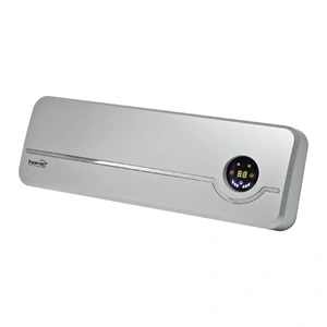 Elektromos fűtőtest, 2000W, fali, ventilátoros, 2 fokozatú, időzítő, LCD kijelző, ezüst, HOME FKF 56202 / RENDELÉSRE