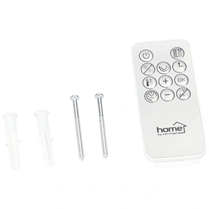 Elektromos fűtőtest, 2200W, fali, ventilátoros, 2 fokozatú, időzítő, termosztát, LCD, távirányító, HOME FKF 65221