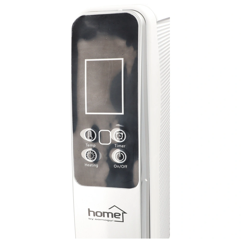 Elektromos konvektor, 2000W, 2 fokozatú, MICA fűtőpanellel, LED kijelző, álló, IP20, digitális termosztát, / RENDELÉSRE