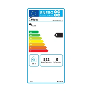 Elektromos vízmelegítő, bojler, 2000W, 10 liter, MIDEA D10-20VD1(U) / RENDELÉSRE