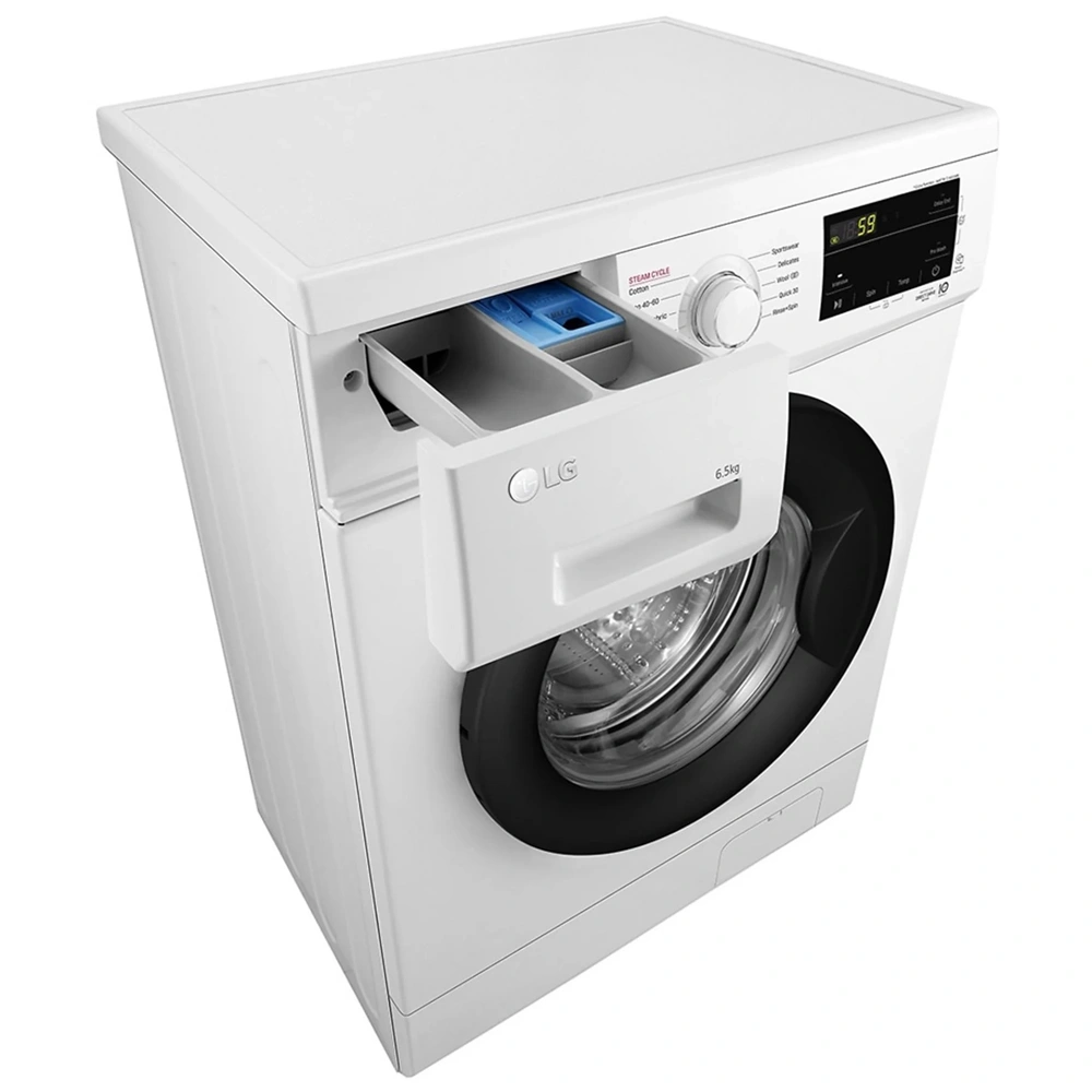 Elöltöltős mosógép, szabadonálló, 6.5 Kg LG F2J3WSBWE