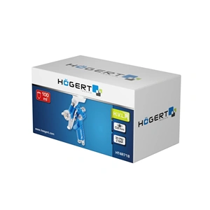 Festékszóró pisztoly kompresszorhoz felső tartályos 100ml , HÖGERT HT4R718