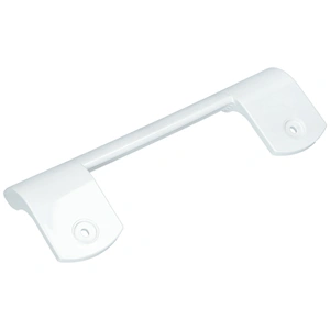 Fogantyú, ívelt, fehér, műanyag (eredeti) GORENJE / MORA hűtőgép