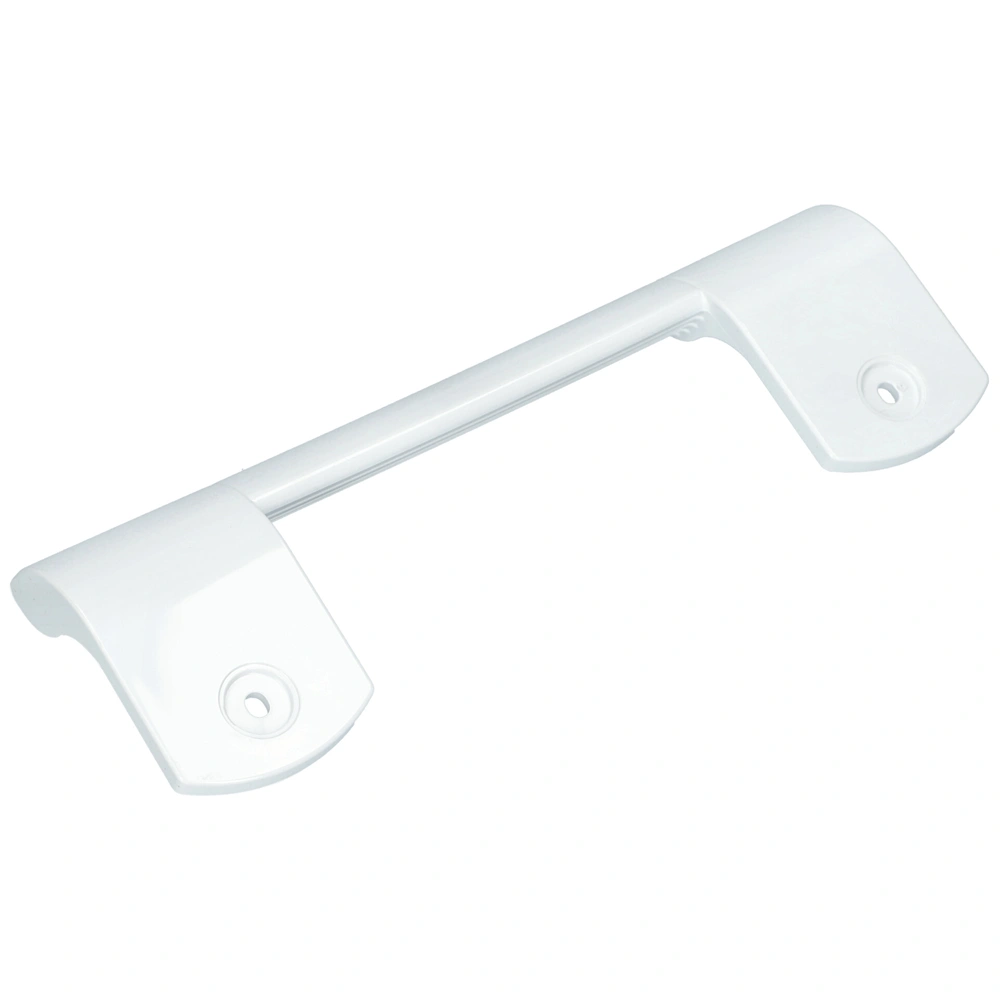 Fogantyú, ívelt, fehér, műanyag (eredeti) GORENJE / MORA hűtőgép