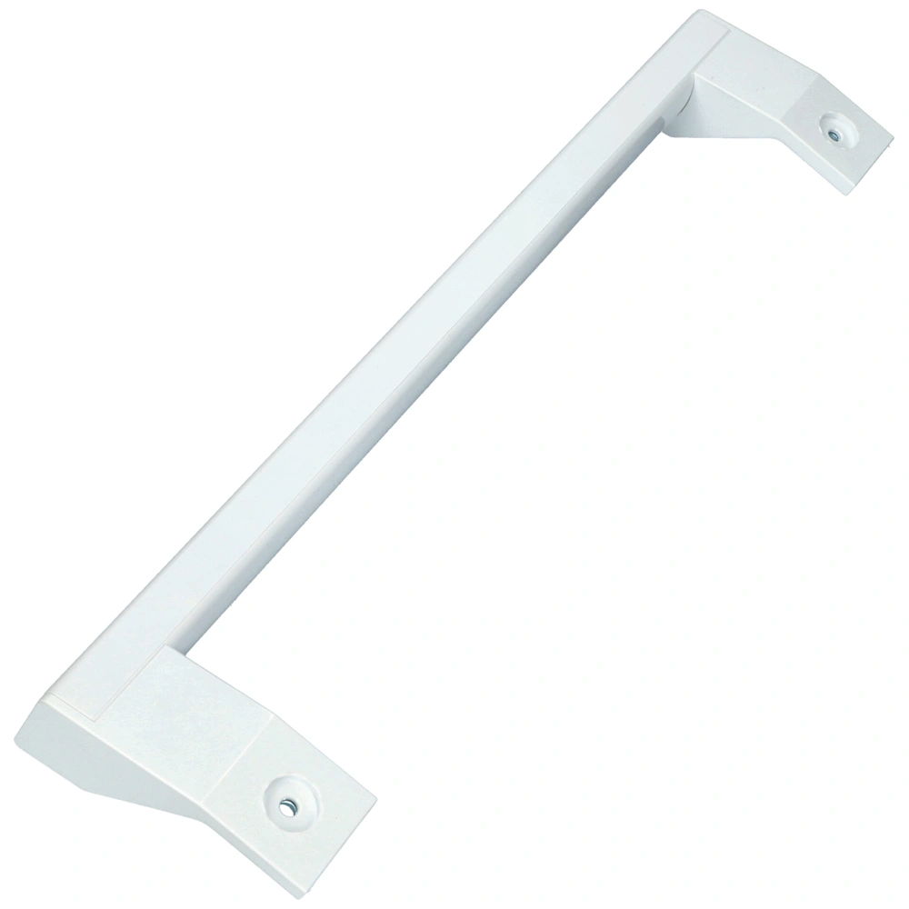 Fogantyú, ívelt, fehér, műanyag (eredeti) GORENJE / MORA hűtőgép