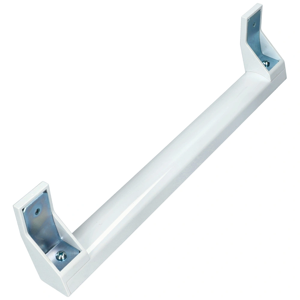 Fogantyú, ívelt, fehér, műanyag (eredeti) GORENJE / MORA hűtőgép