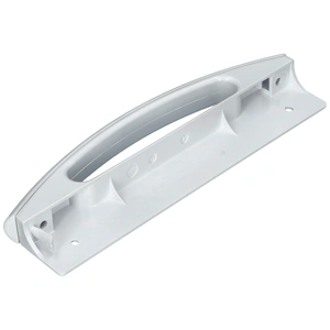 Fogantyú, ívelt, fehér, műanyag (eredeti) GORENJE / MORA hűtőgép