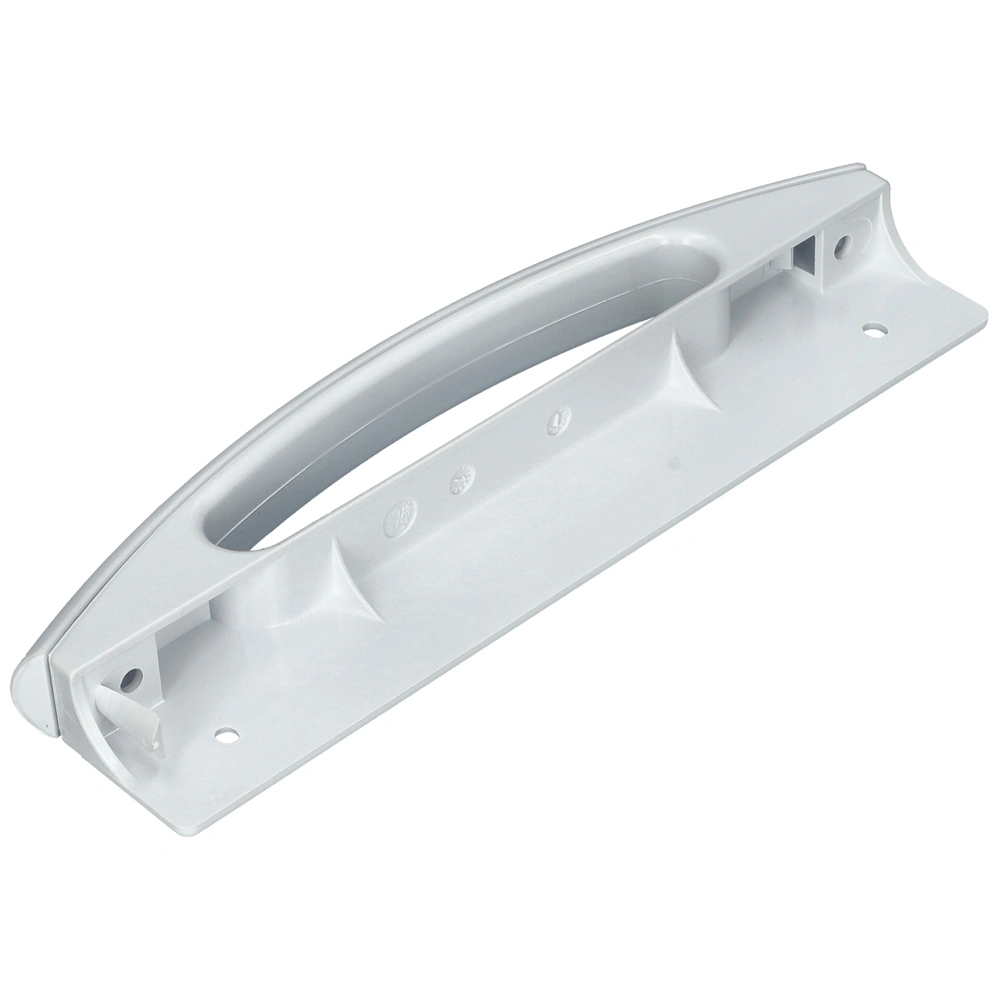 Fogantyú, ívelt, fehér, műanyag (eredeti) GORENJE / MORA hűtőgép