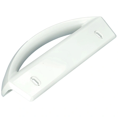 Fogantyú, ívelt, fehér, műanyag (eredeti) LEHEL 6286 hűtőgép