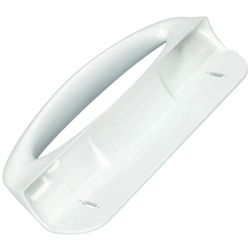 Fogantyú, ívelt, fehér, műanyag (eredeti) ZANUSSI hűtőgép