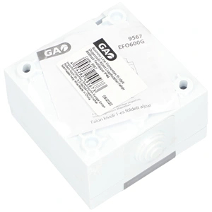 Földelt aljzat, falon kívüli, átlátszó csapfedeles, IP54