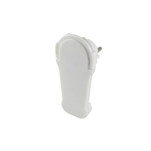 Földelt csatlakozódugó, extra lapos,  IP20, 16A, fehér