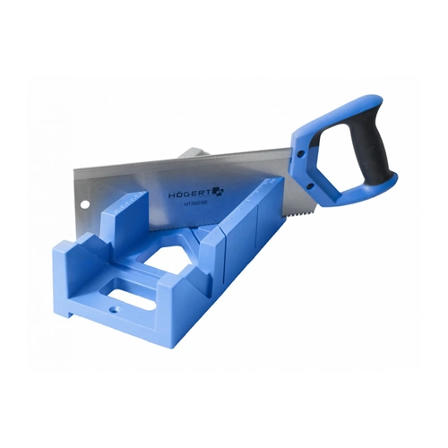 Gérvágó láda fűrésszel, ABS műanyag, 300 mm, 9 TPI, HÖGERT HT3S296 
