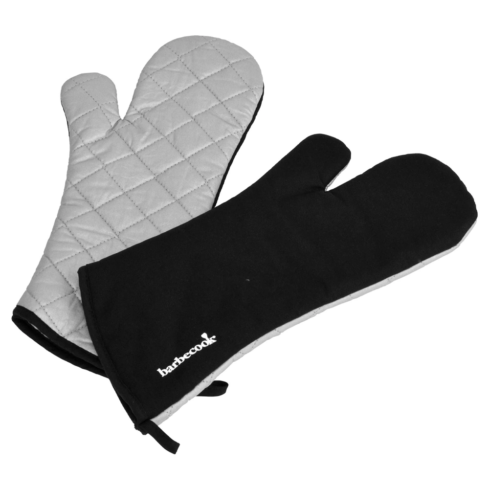 Grillkesztyű, 40 cm, pamut és alumínium, fekete BARBECOOK BC-ACC-7099 