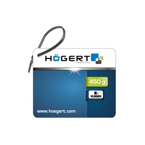 Gumikalapács fa nyéllel, 450g, fekete, fehér,  HÖGERT HT3B044