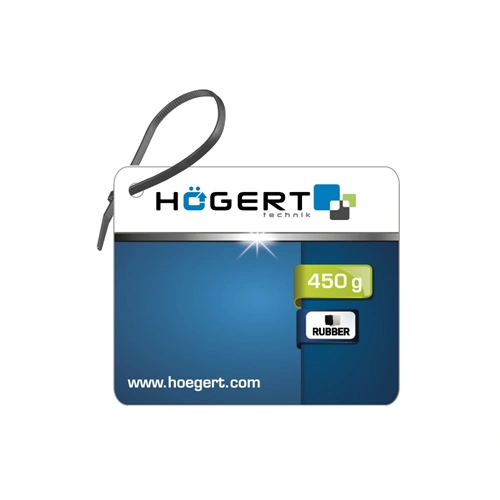 Gumikalapács fa nyéllel, 450g, fekete, fehér,  HÖGERT HT3B044