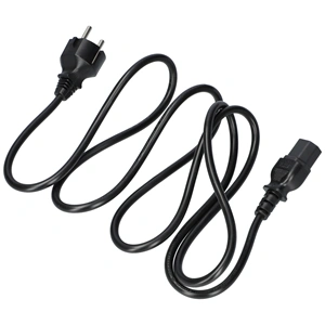 Hálózati kábel (univerzális, földelt könyökcsatlakozós) 1,5m számítógép/ RENDELÉSRE