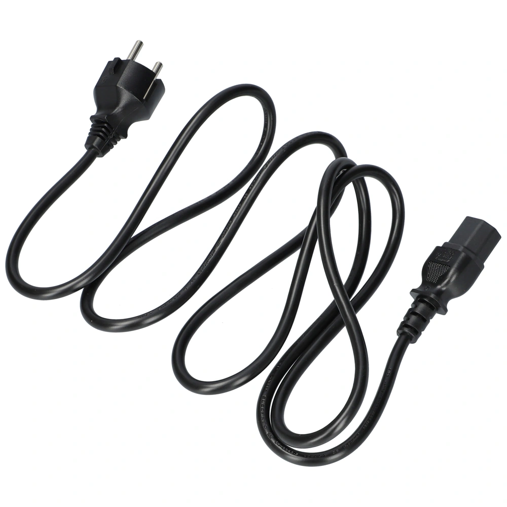 Hálózati kábel (univerzális, földelt könyökcsatlakozós) 1,5m számítógép/ RENDELÉSRE