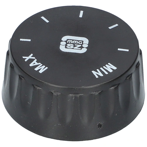 Hőfokszabályzó forgatógomb (MIN-MAX) hőtárolós kályha