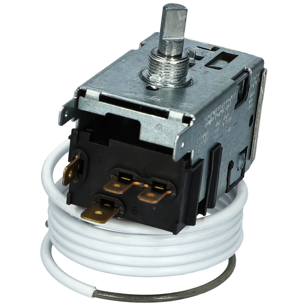 Hőfokszabályzó (normáltér) hátlapos elpár -10/ -22°C (eredeti) ZANUSSI LOK3004 DANFOSS 077B5223 hűtő