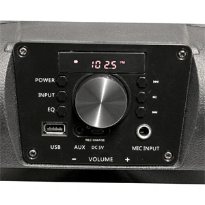 Hordozható party hangdoboz 2 utas beépített akkuval és LED fénnyel, bluetooth, KARAOKE, 40W, SAL PAR 20BT / RENDELÉSRE