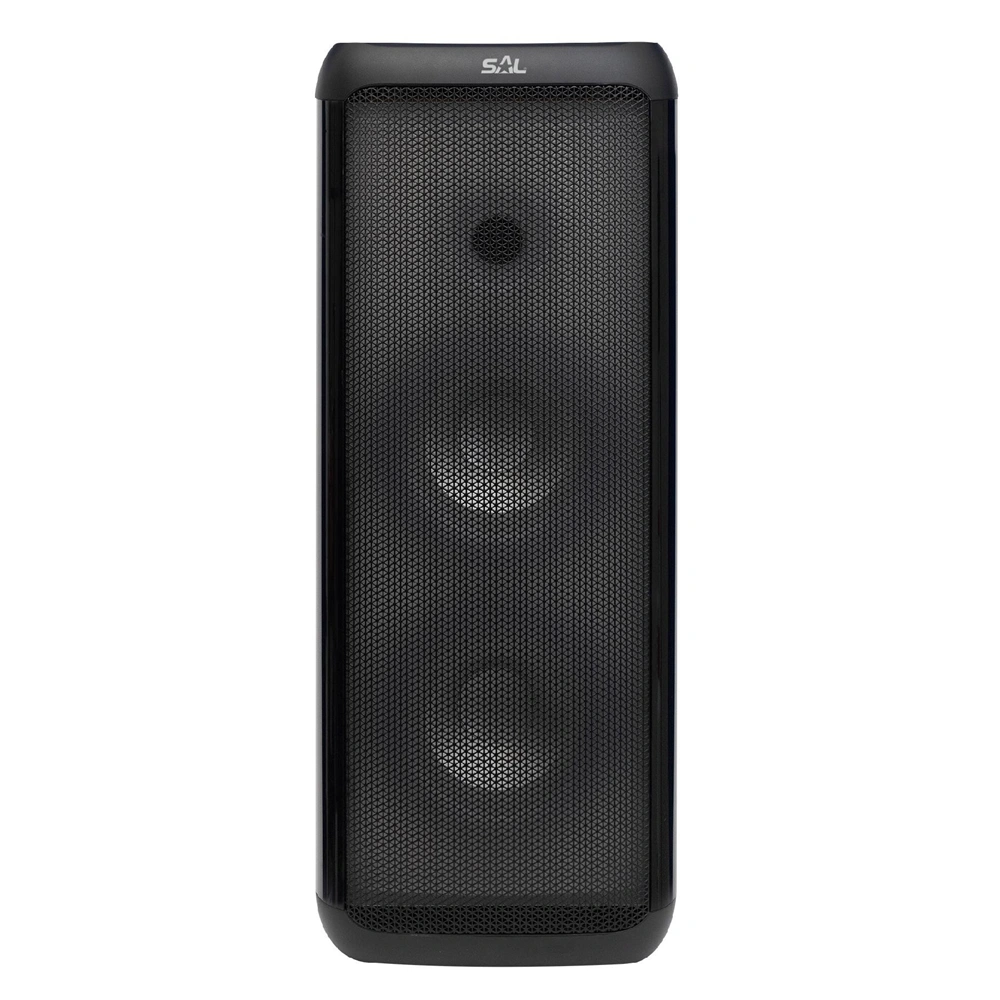 Hordozható party hangdoboz, beépített akkuval és LED fénnyel, bluetooth, KARAOKE, 120W,  SAL PAR 221DJ / RENDELÉSRE