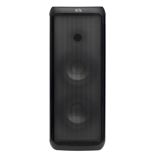 Hordozható party hangdoboz, beépített akkuval és LED fénnyel, bluetooth, KARAOKE, 120W,  SAL PAR 221DJ / RENDELÉSRE