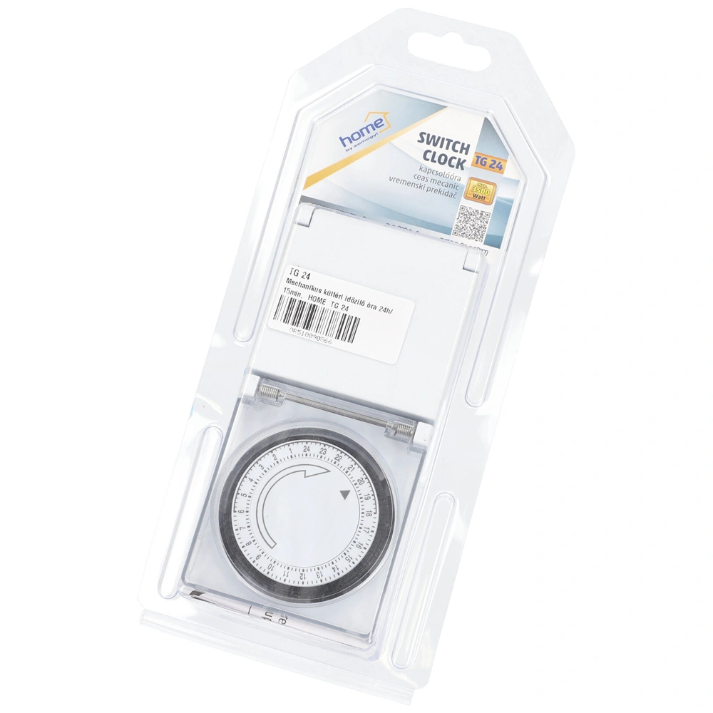 Időkapcsoló, mechanikus, kültéri, 24h/15min, HOME  TG 24