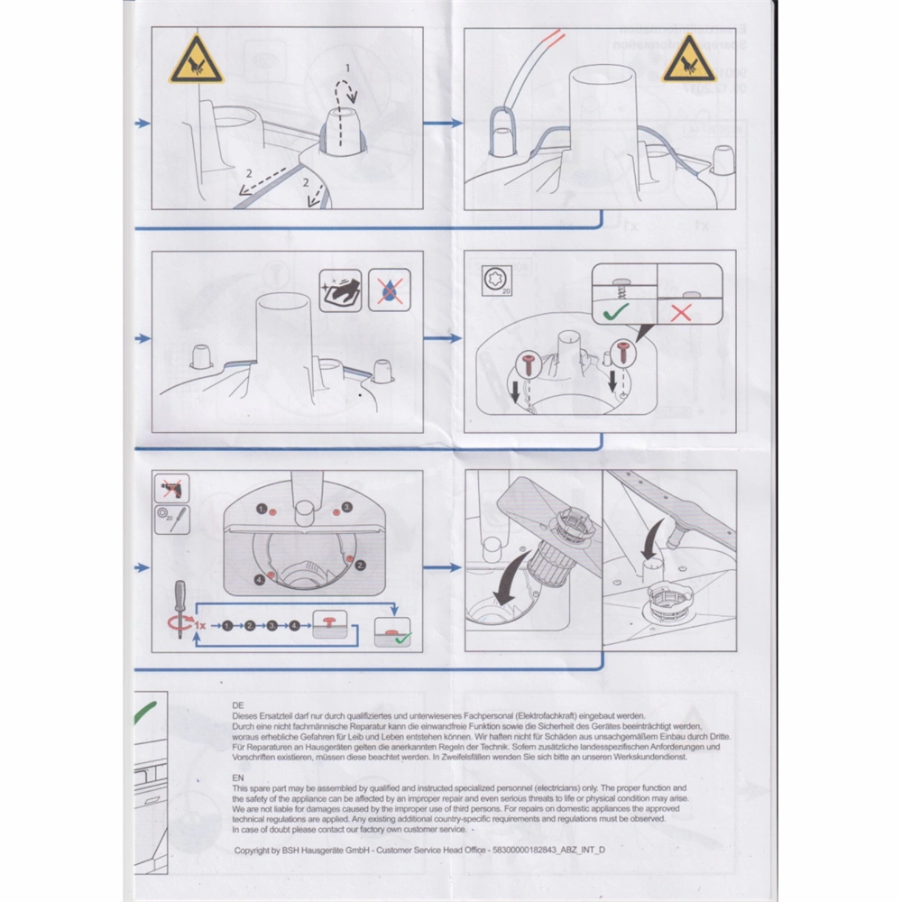 Javító készlet, ülepítő (utángyártott) BOSCH mosogatógép