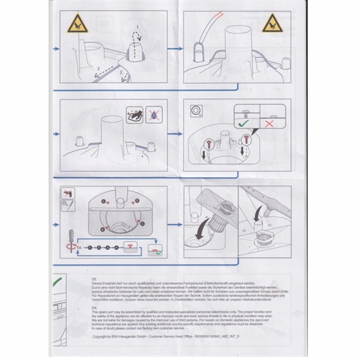 Javító készlet, ülepítő (utángyártott) BOSCH mosogatógép