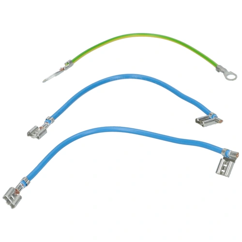Kábelköteg, vezeték készlet, 2db kék+1db sárga, új típusú  (eredeti) HAJDU bojler pl: Z120EK1, ZEK