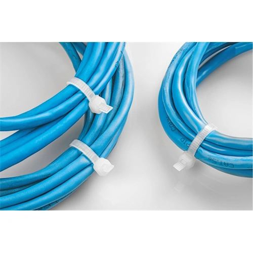 Kábelkötegelő 2,5 x 100mm, fehér, 100db/csomag HÖGERT HT2C717