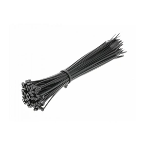 Kábelkötegelő 2,5 x 200mm, fekete, 100db/csomag HÖGERT HT2C702