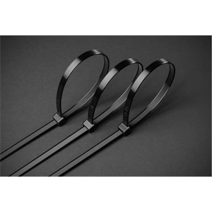 Kábelkötegelő 2,5 x 200mm, fekete, 100db/csomag HÖGERT HT2C702