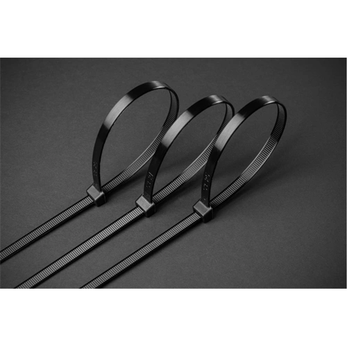 Kábelkötegelő 4,8 x 300mm, fekete, 100db/csomag HÖGERT HT2C712