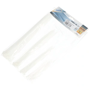 Kábelkötegelő szett (4 féle méret, fehér) 4x30db / csomag